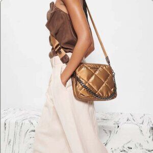 NWOT: MZ Wallace Quilted Bowery Tiger Eye Pearl